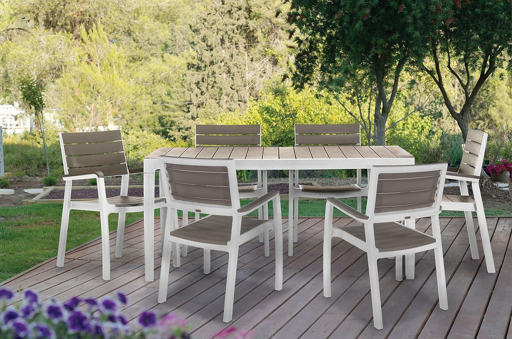 Keter harmony 2025 patio dining table