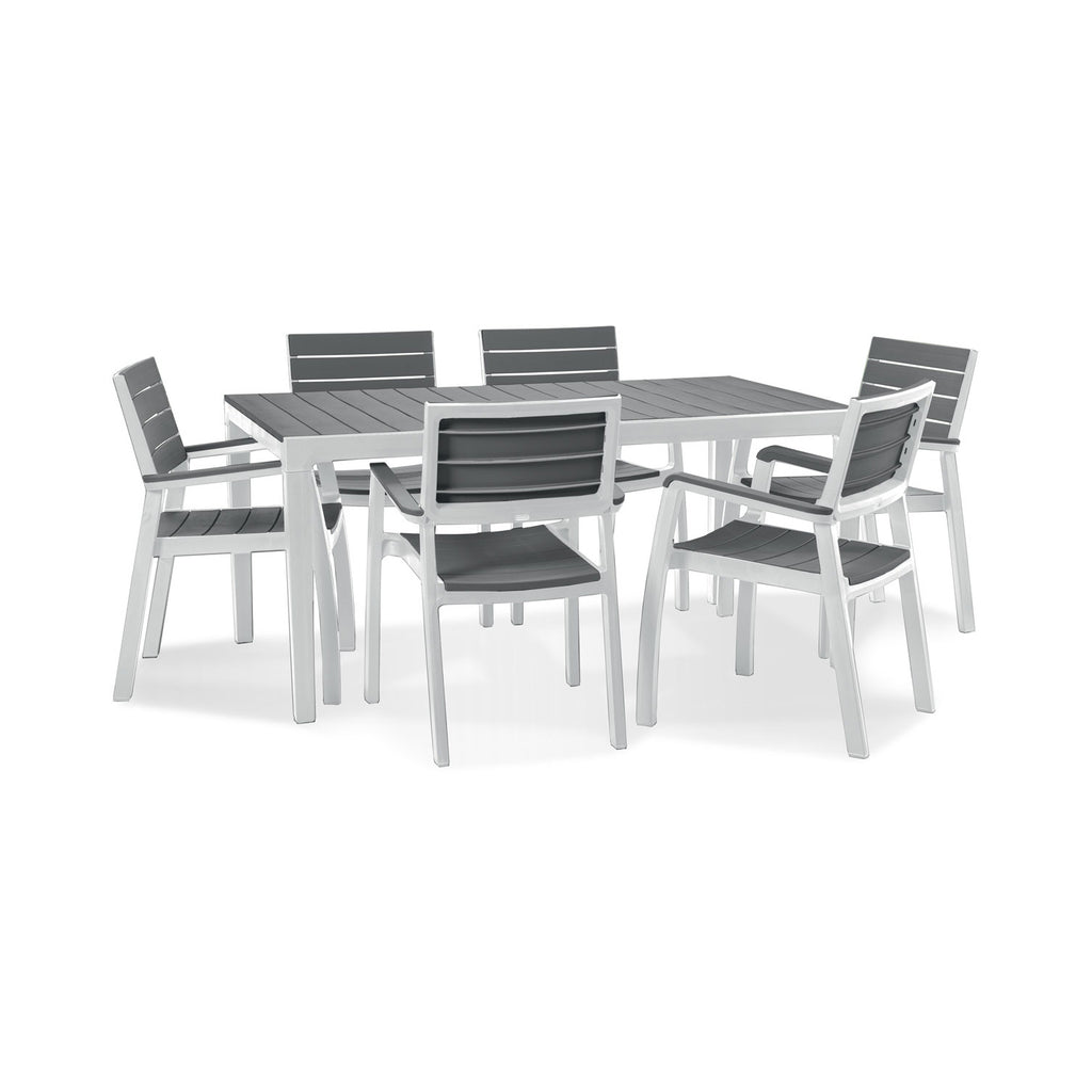 Harmony dining table and 2025 6 chairs by keter