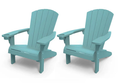 Keter Alpine Adirondack Chair - Turquoise - 2 PACK