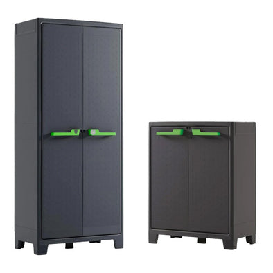 PRE ORDER: AVAILABLE AUGUST - Keter Moby High Cabinet/Keter Moby Low Cabinet (Bundle)