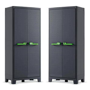 PRE ORDER: AVAILABLE AUGUST - 2 x Keter Moby High Storage Cabinets