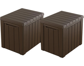 Keter Urban Box - 2 in 1: 113L Storage box / Seat - 2 Pack