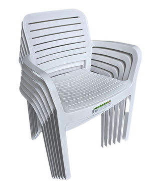 Keter Chloe Dining Chair - White - 6 PACK