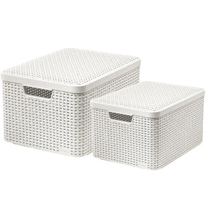 Curver Style Storage Box Set ( M+L)